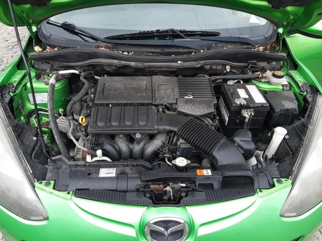 JM1DE1HY8B0131103 - 2011 MAZDA MAZDA2 GREEN photo 11