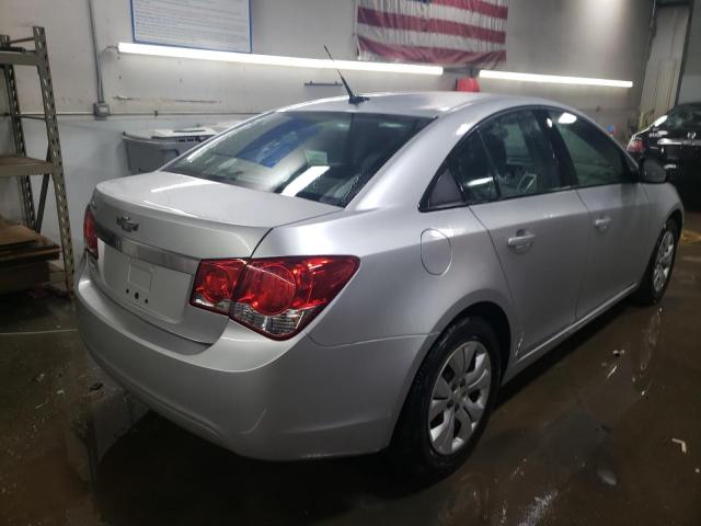 1G1PB5SH3E7447180 - 2014 CHEVROLET CRUZE LS SILVER photo 3