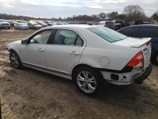 3FAHP0HA4CR158038 - 2012 FORD FUSION SE WHITE photo 2