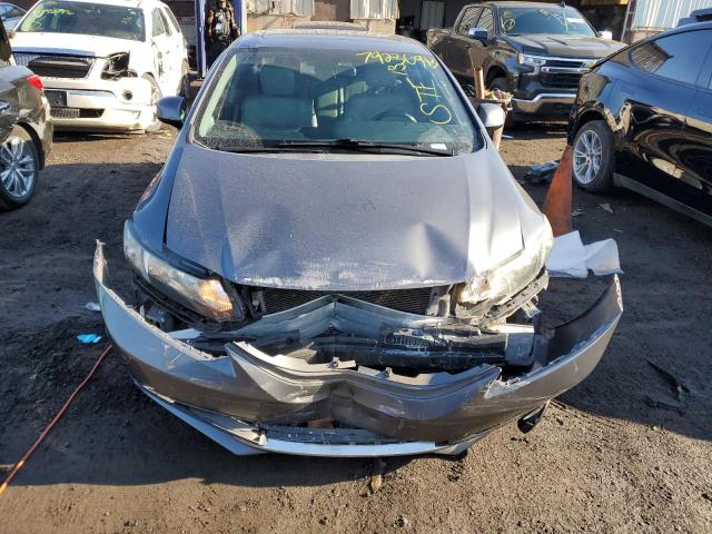 19XFB2F99DE050673 - 2013 HONDA CIVIC EXL ნაცრისფერი ფოტო 5
