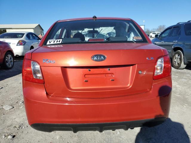 KNADH4A3XB6731347 - 2011 KIA RIO BASE RED photo 6