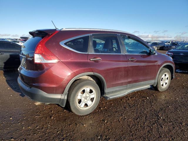 2HKRM4H38EH127039 - 2014 HONDA CR-V LX BURGUNDY photo 3