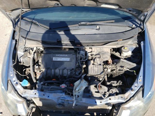 JHMZE2H76AS001356 - 2010 HONDA INSIGHT EX BLUE photo 11