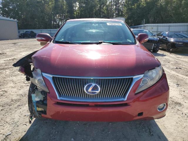 JTJZB1BA5A2001029 - 2010 LEXUS RX 450 RED photo 5