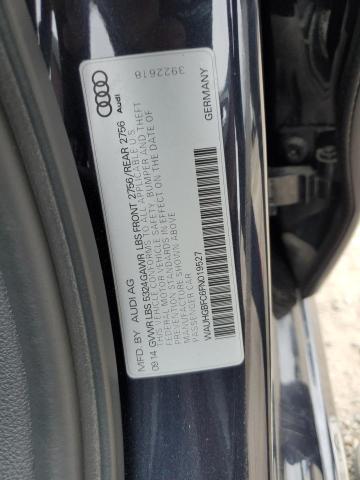 WAUHGBFC6FN019527 - 2015 AUDI A6 PRESTIGE ნაცრისფერი ფოტო 12