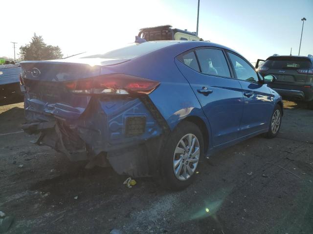 KMHD74LF4HU363082 - 2017 HYUNDAI ELANTRA SE BLUE photo 3