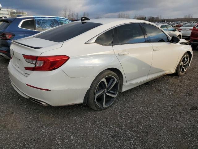 1HGCV1F38NA801087 - 2022 HONDA ACCORD SPORT WHITE photo 3