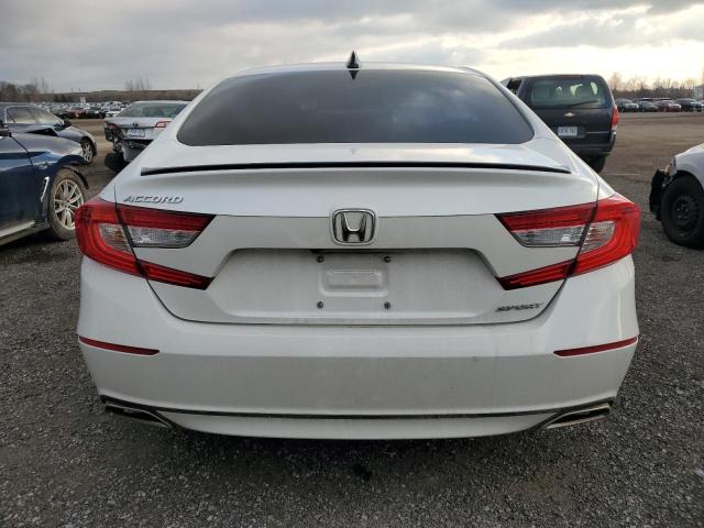 1HGCV1F38NA801087 - 2022 HONDA ACCORD SPORT WHITE photo 6