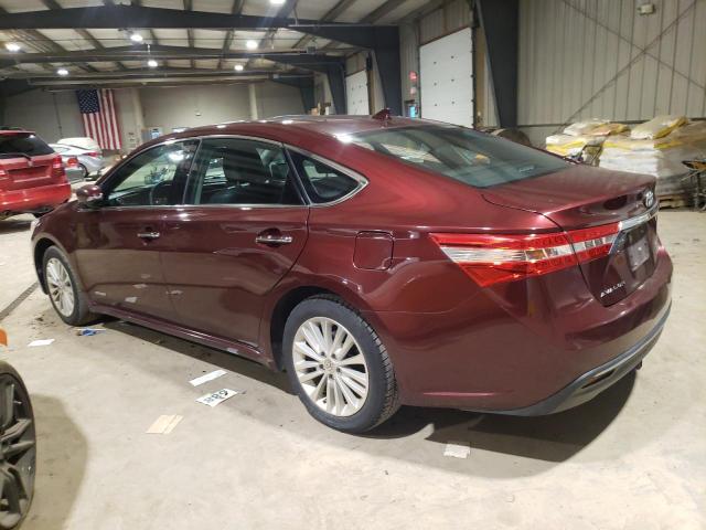 4T1BD1EB1EU034554 - 2014 TOYOTA AVALON HYBRID MAROON photo 2