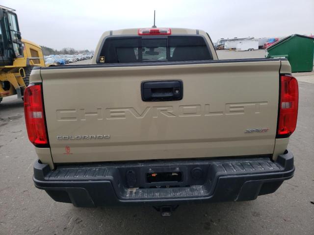 1GCGTEEN1M1175087 - 2021 CHEVROLET COLORADO ZR2 TAN photo 6