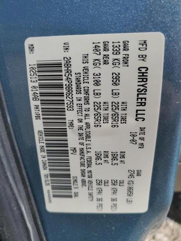 2A8HR54P98R627593 - 2008 CHRYSLER TOWN & COU TOURING 蓝色 照片 13