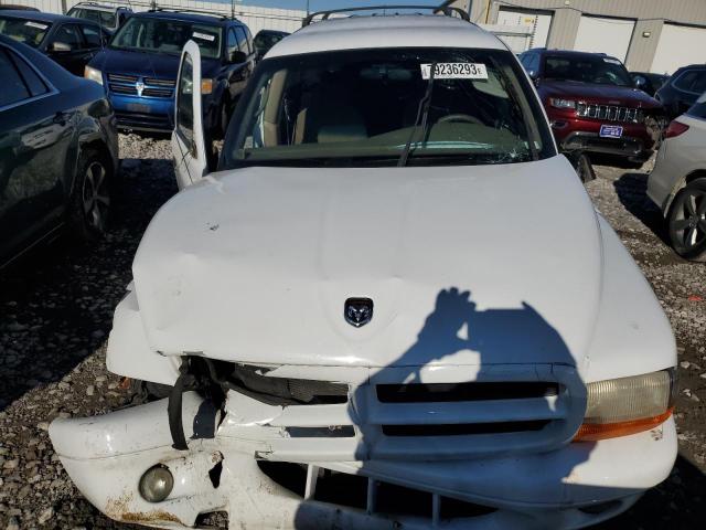 1B4HS28N51F544806 - 2001 DODGE DURANGO WHITE photo 5