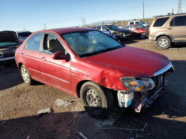 KNAFE222595590618 - 2009 KIA SPECTRA EX RED photo 4