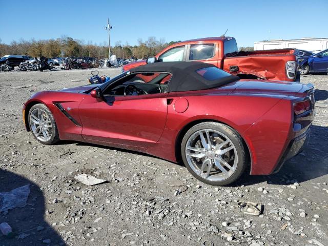 1G1YB3D75J5101098 - 2018 CHEVROLET CORVETTE STINGRAY 1LT MAROON photo 2