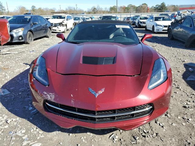 1G1YB3D75J5101098 - 2018 CHEVROLET CORVETTE STINGRAY 1LT MAROON photo 5