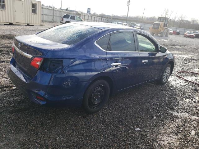 3N1AB7AP8KY457816 - 2019 NISSAN SENTRA S BLUE photo 3