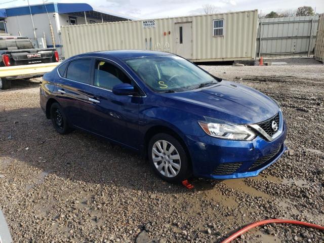 3N1AB7AP8KY457816 - 2019 NISSAN SENTRA S BLUE photo 4