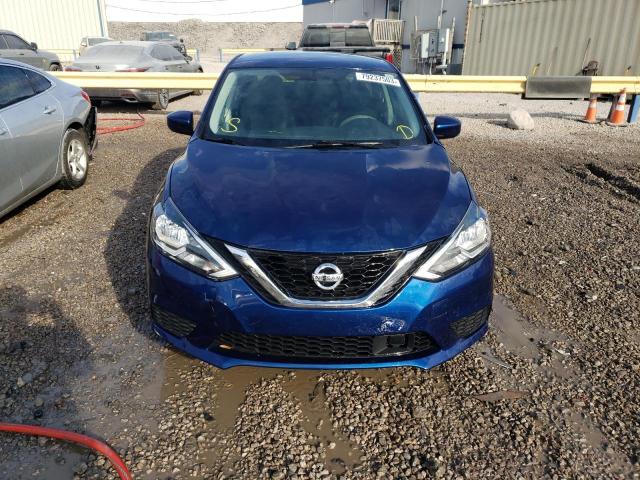 3N1AB7AP8KY457816 - 2019 NISSAN SENTRA S BLUE photo 5