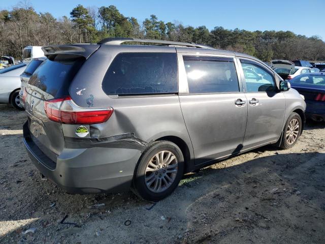 5TDYZ3DC3HS820905 - 2017 TOYOTA SIENNA XLE GRAY photo 3