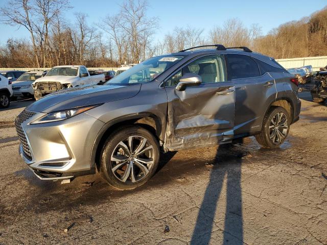 2T2HGMDA9NC074485 - 2022 LEXUS RX 450H GRAY photo 1