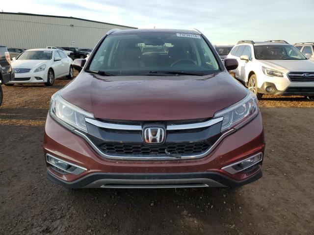 5J6RM4H93FL803781 - 2015 HONDA CR-V TOURING MAROON photo 5