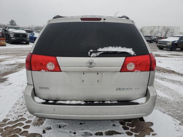 5TDZK23C48S141102 - 2008 TOYOTA SIENNA CE GRAY photo 6