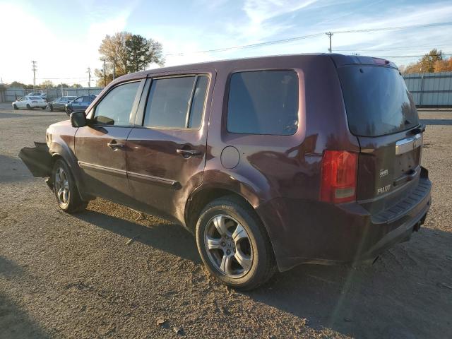 5FNYF4H50DB010396 - 2013 HONDA PILOT EXL MAROON photo 2