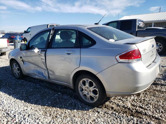 1FAHP35N08W141640 - 2008 FORD FOCUS SE SILVER photo 2