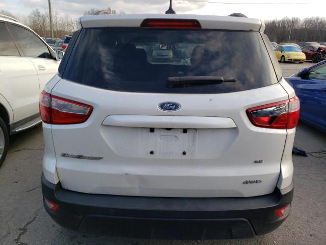 MAJ6P1UL2JC198926 - 2018 FORD ECOSPORT SE WHITE photo 6