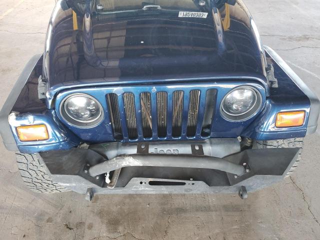 1J4FA29P8YP761889 - 2000 JEEP WRANGLER / SE BLUE photo 11