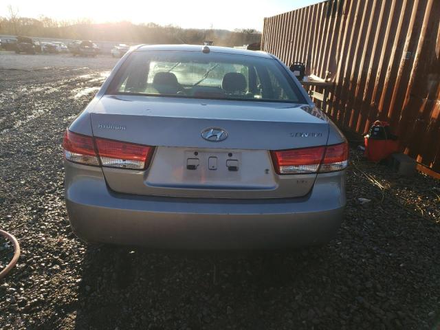 5NPET46F08H358942 - 2008 HYUNDAI SONATA GLS GRAY photo 6