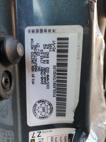 5Y2SL65817Z432135 - 2007 PONTIAC VIBE BLUE photo 13