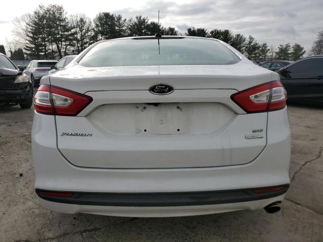 3FA6P0HR4DR350638 - 2013 FORD FUSION SE WHITE photo 6