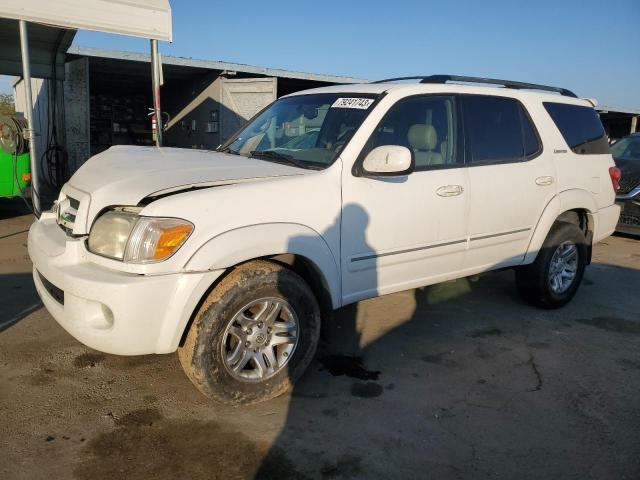 5TDBT48AX6S262411 - 2006 TOYOTA SEQUOIA LIMITED WHITE photo 1