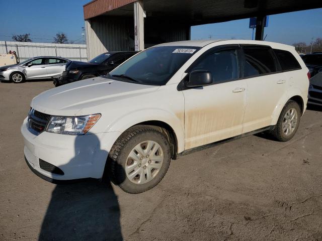 3C4PDCAB2ET182685 - 2014 DODGE JOURNEY SE WHITE photo 1