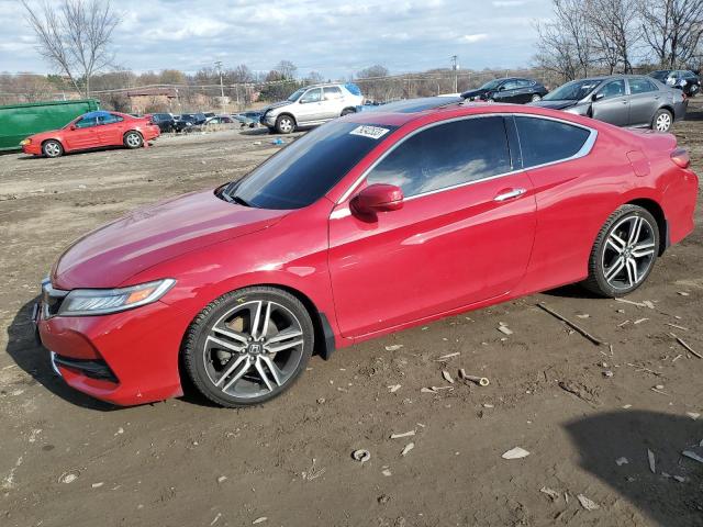 1HGCT2B08GA004963 - 2016 HONDA ACCORD TOURING RED photo 1