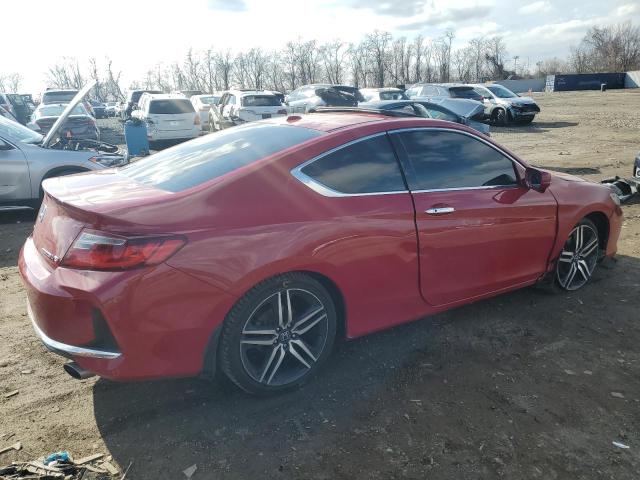 1HGCT2B08GA004963 - 2016 HONDA ACCORD TOURING RED photo 3