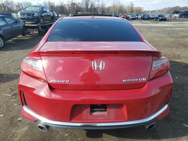 1HGCT2B08GA004963 - 2016 HONDA ACCORD TOURING RED photo 6