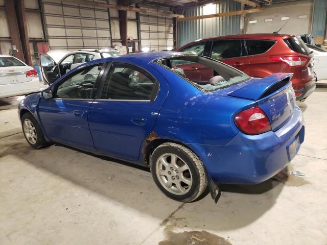 1B3ES56C75D236225 - 2005 DODGE NEON SXT BLUE photo 2