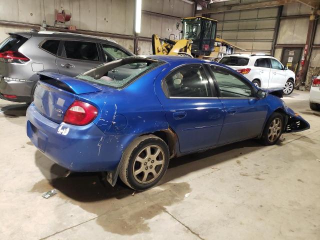 1B3ES56C75D236225 - 2005 DODGE NEON SXT BLUE photo 3