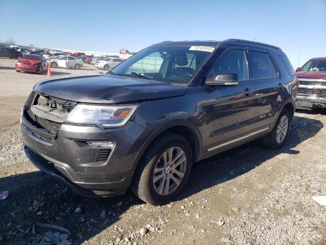 1FM5K8DH9JGC39176 - 2018 FORD EXPLORER XLT CHARCOAL photo 1