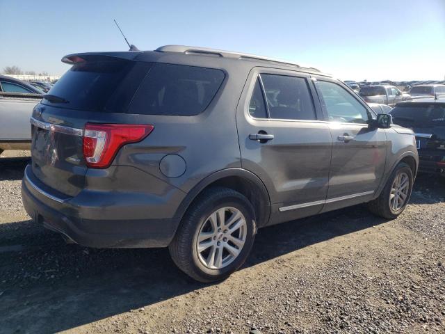 1FM5K8DH9JGC39176 - 2018 FORD EXPLORER XLT CHARCOAL photo 3