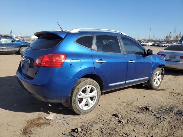 JN8AS5MT6BW169315 - 2011 NISSAN ROGUE S BLUE photo 3