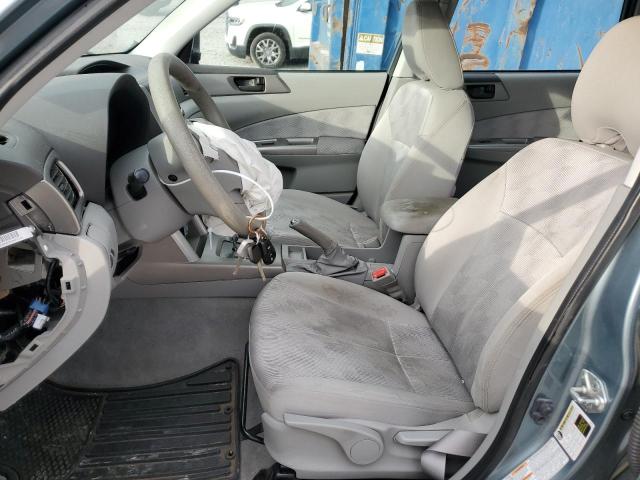 JF2SH6BC3AH780821 - 2010 SUBARU FORESTER XS Теңіз көгі фото 7