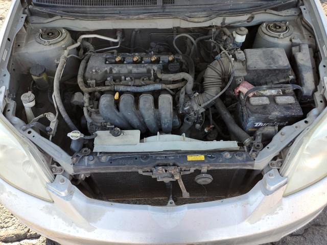 2T1KR32E23C142207 - 2003 TOYOTA COROLLA MA XR GRAY photo 11