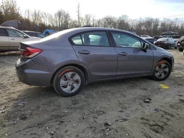 19XFB2F53EE259437 - 2014 HONDA CIVIC LX GRAY photo 3