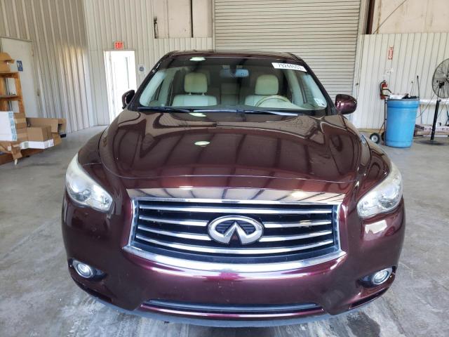 5N1AL0MNXEC517292 - 2014 INFINITI QX60 MAROON photo 5