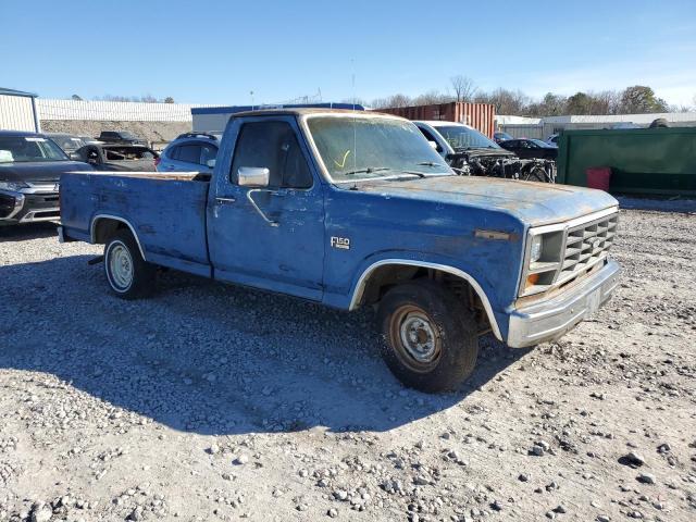 1FTCF15N8GKB03316 - 1986 FORD F150 BLUE photo 4