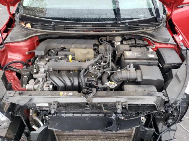 3KPA24AD9LE295649 - 2020 KIA RIO LX RED photo 11