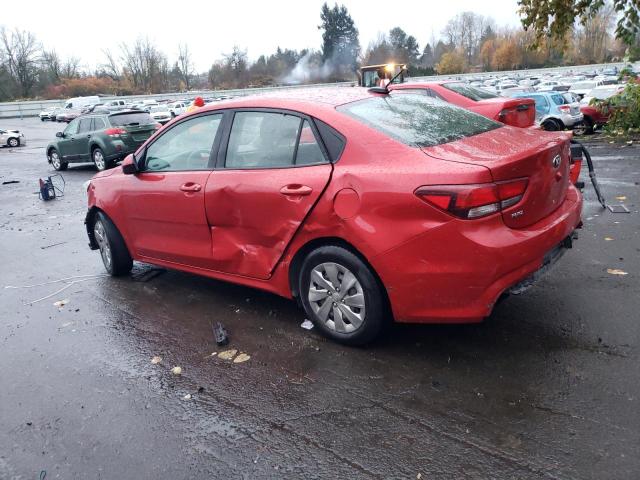 3KPA24AD9LE295649 - 2020 KIA RIO LX RED photo 2